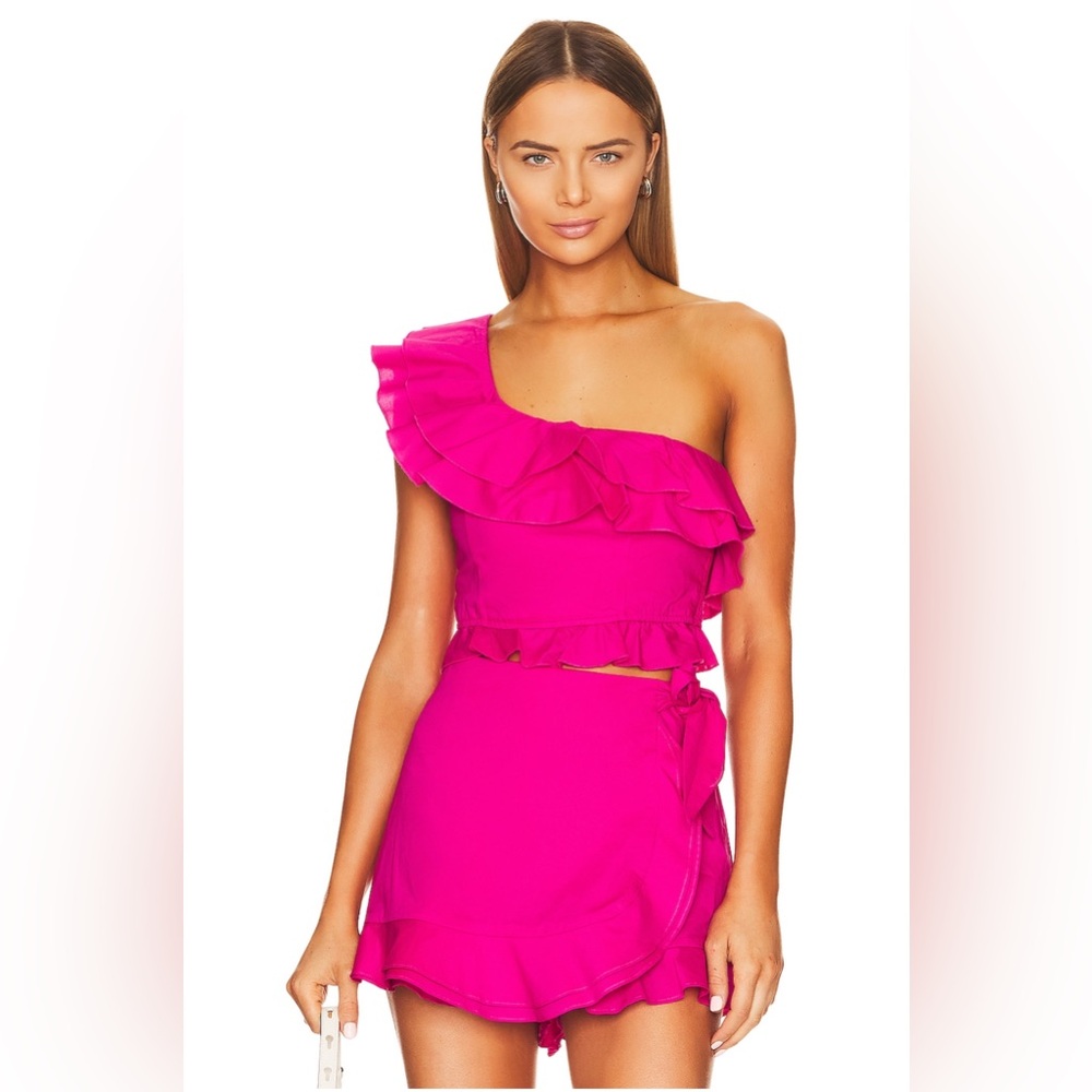 X Revolve Leni Ruffle Top